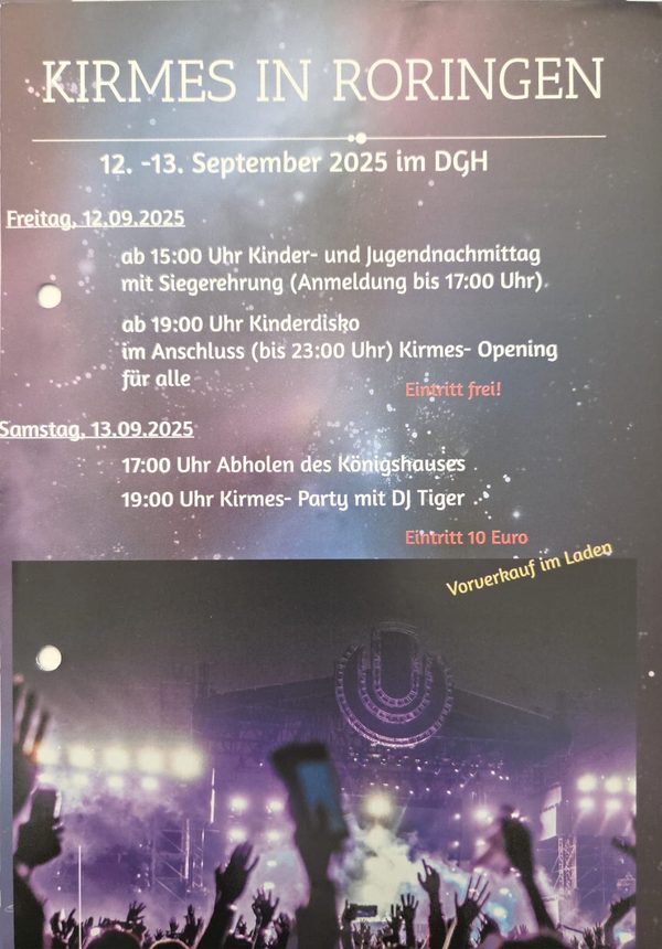 Kirmes Roringen 2025, DJ Tiger